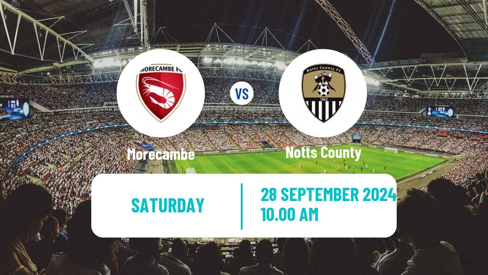 Soccer English League Two Morecambe - Notts County