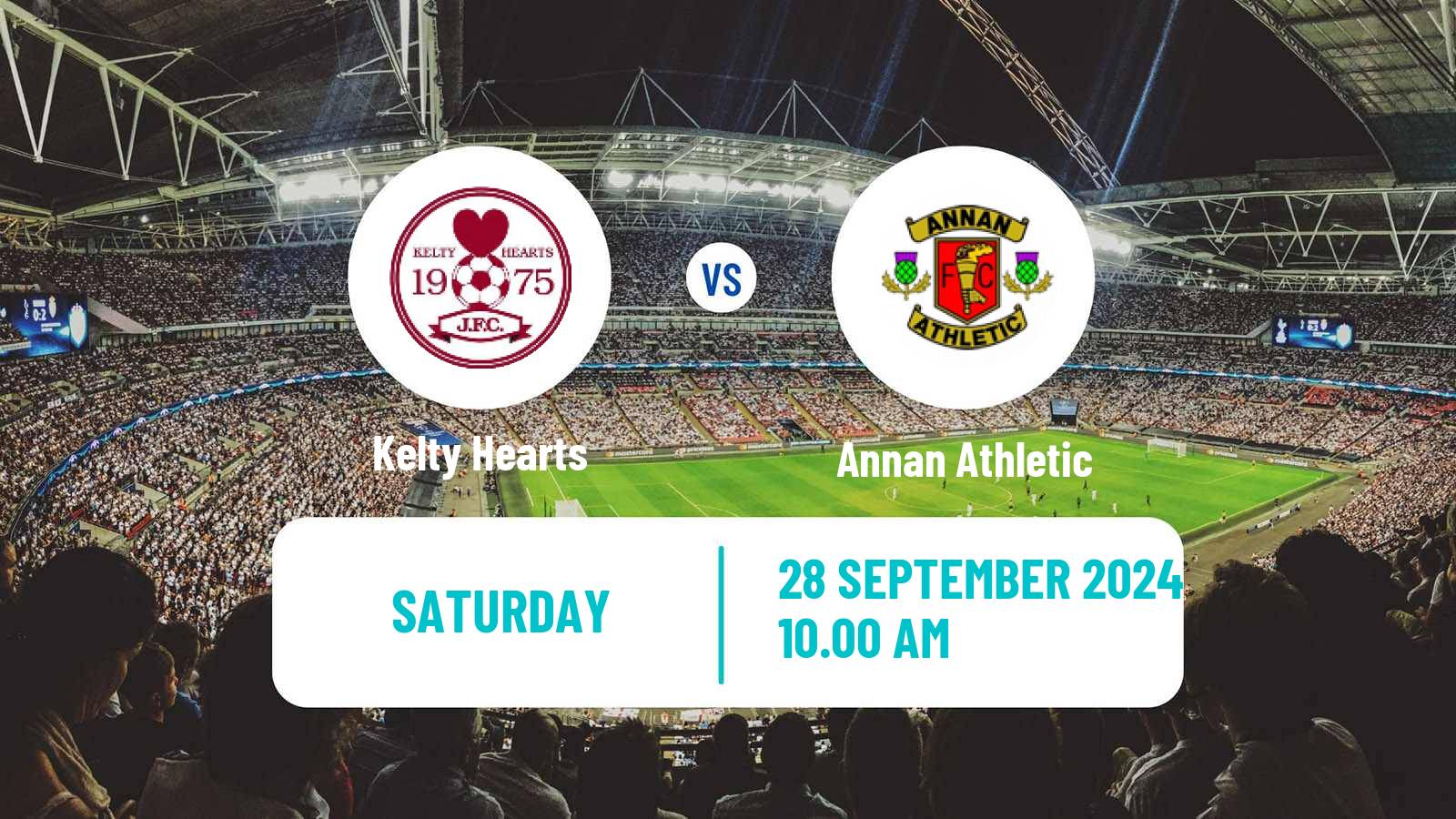 Soccer Scottish League One Kelty Hearts - Annan Athletic