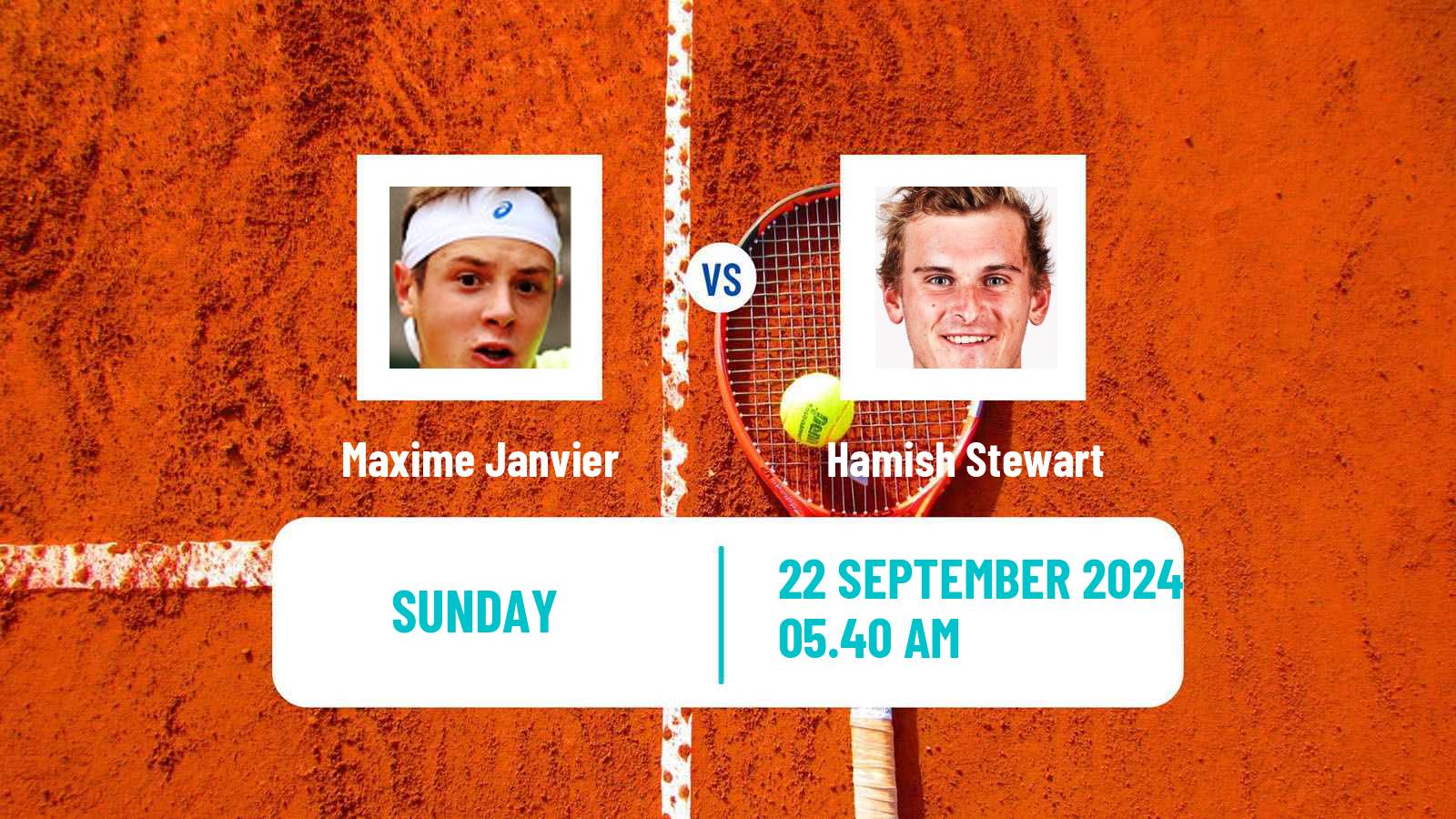 Tennis Orleans Challenger Men Maxime Janvier - Hamish Stewart