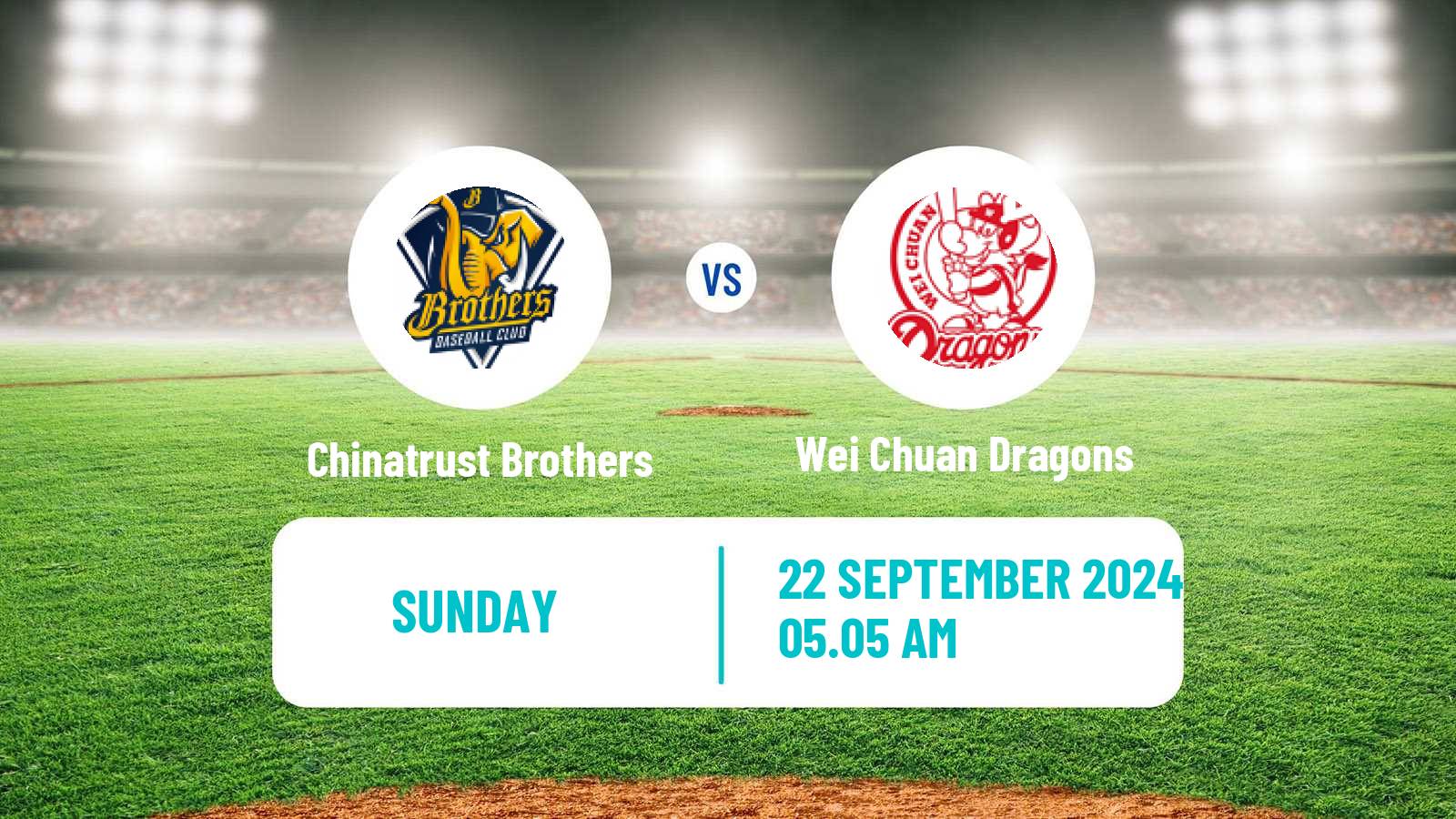 Baseball Taiwan CPBL Chinatrust Brothers - Wei Chuan Dragons