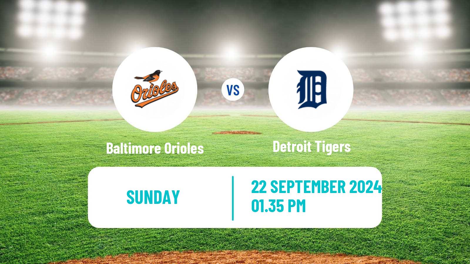 Baseball MLB Baltimore Orioles - Detroit Tigers