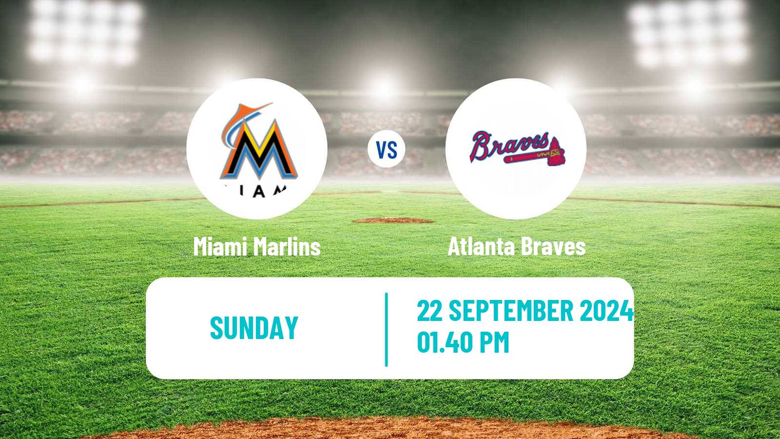 Baseball MLB Miami Marlins - Atlanta Braves