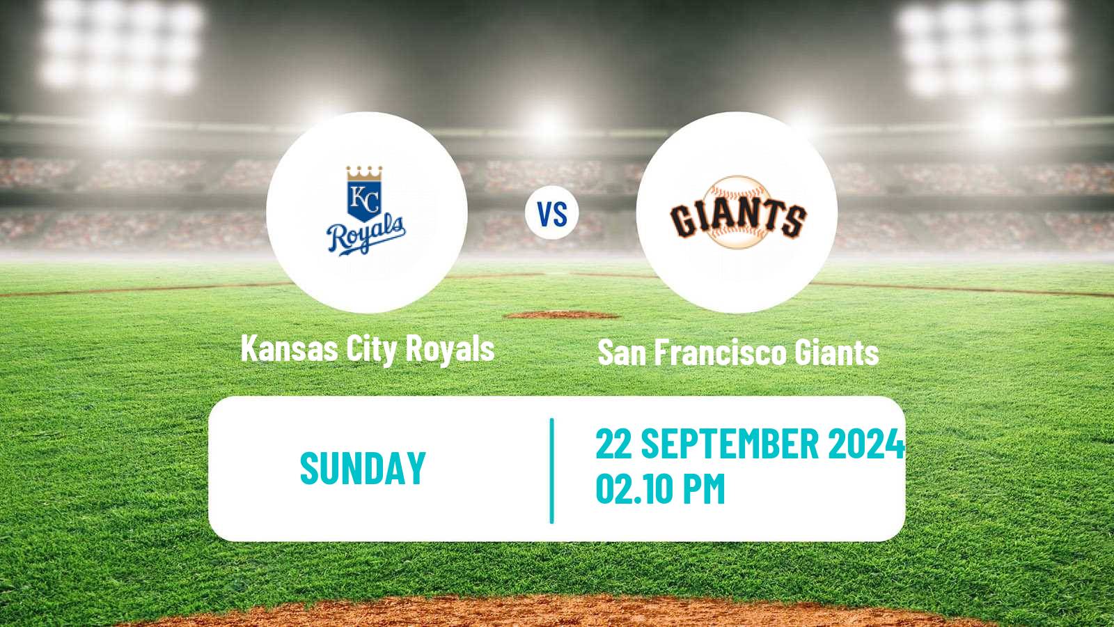 Baseball MLB Kansas City Royals - San Francisco Giants