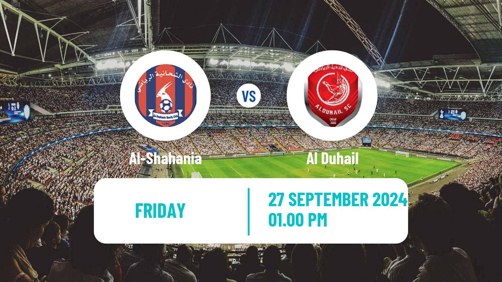 Soccer Qatar QSL Al-Shahania - Al Duhail