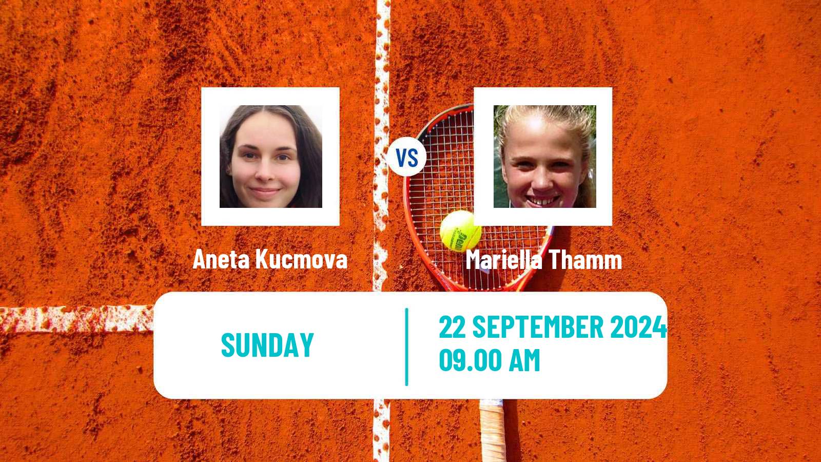 Tennis ITF W15 Nogent Sur Marne Women Aneta Kucmova - Mariella Thamm