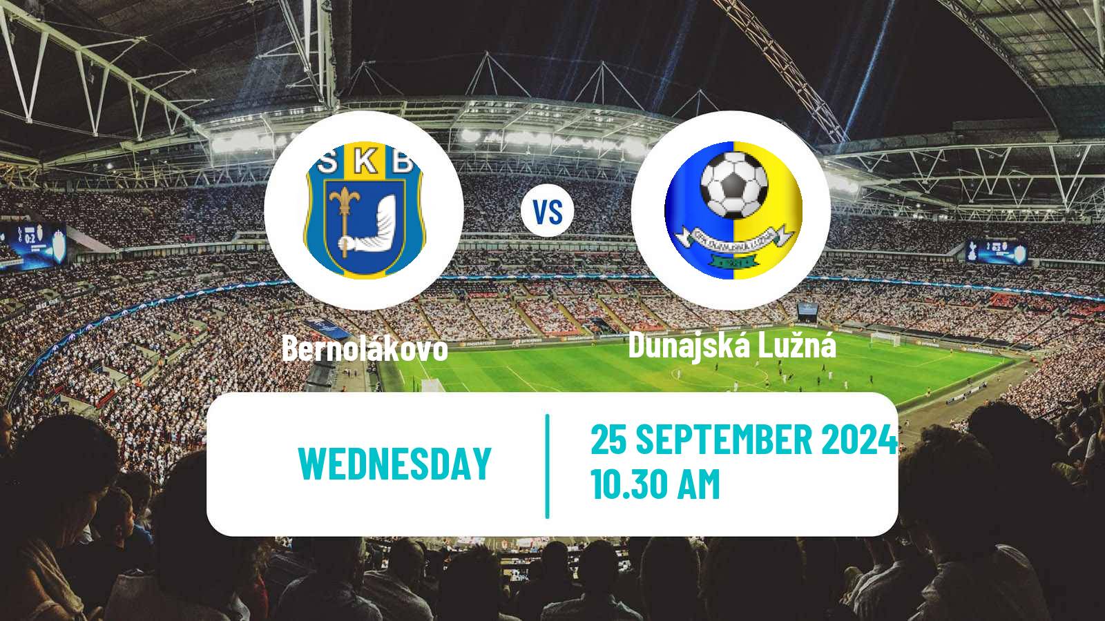 Soccer Slovak 4 Liga Bratislava Bernolákovo - Dunajská Lužná