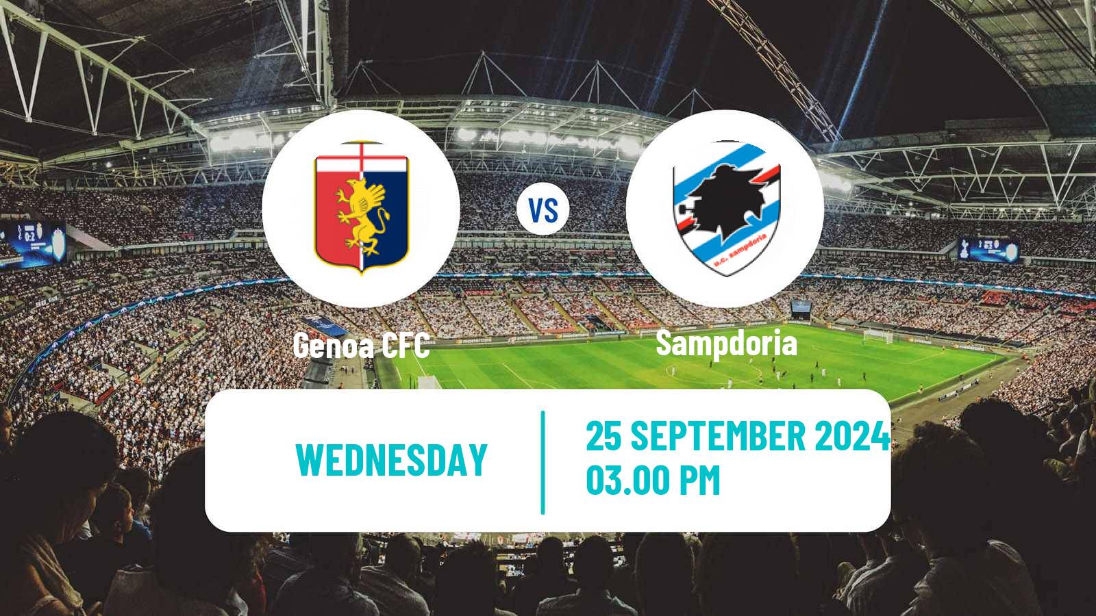 Soccer Coppa Italia Genoa - Sampdoria