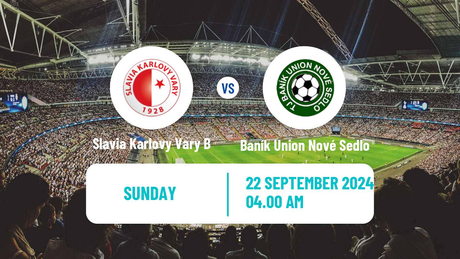 Soccer Czech Karlovarsky KP Slavia Karlovy Vary B - Baník Union Nové Sedlo