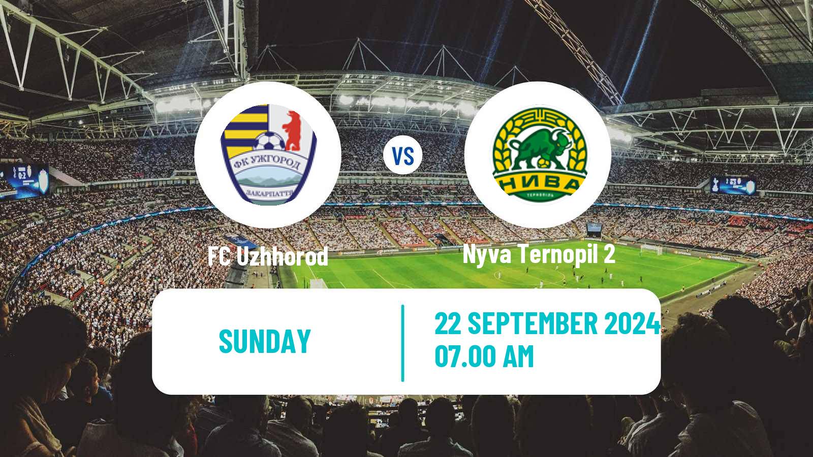 Soccer Ukrainian Druha Liga Uzhhorod - Nyva Ternopil 2