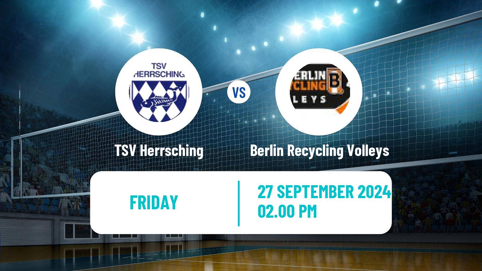 Volleyball German Bundesliga Volleyball TSV Herrsching - Berlin Recycling Volleys