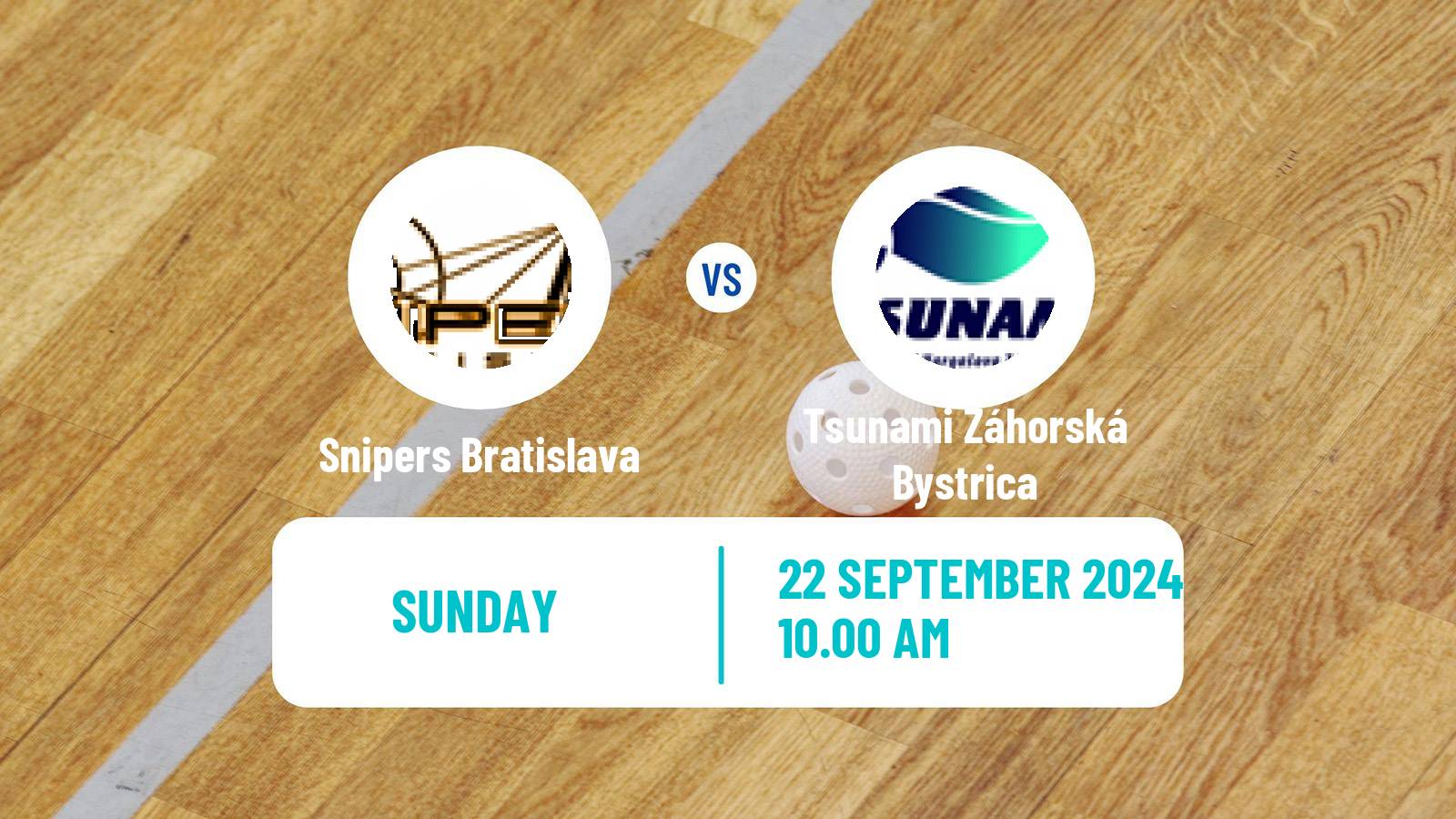 Floorball Slovak Extraliga Floorball Snipers Bratislava - Tsunami Záhorská Bystrica