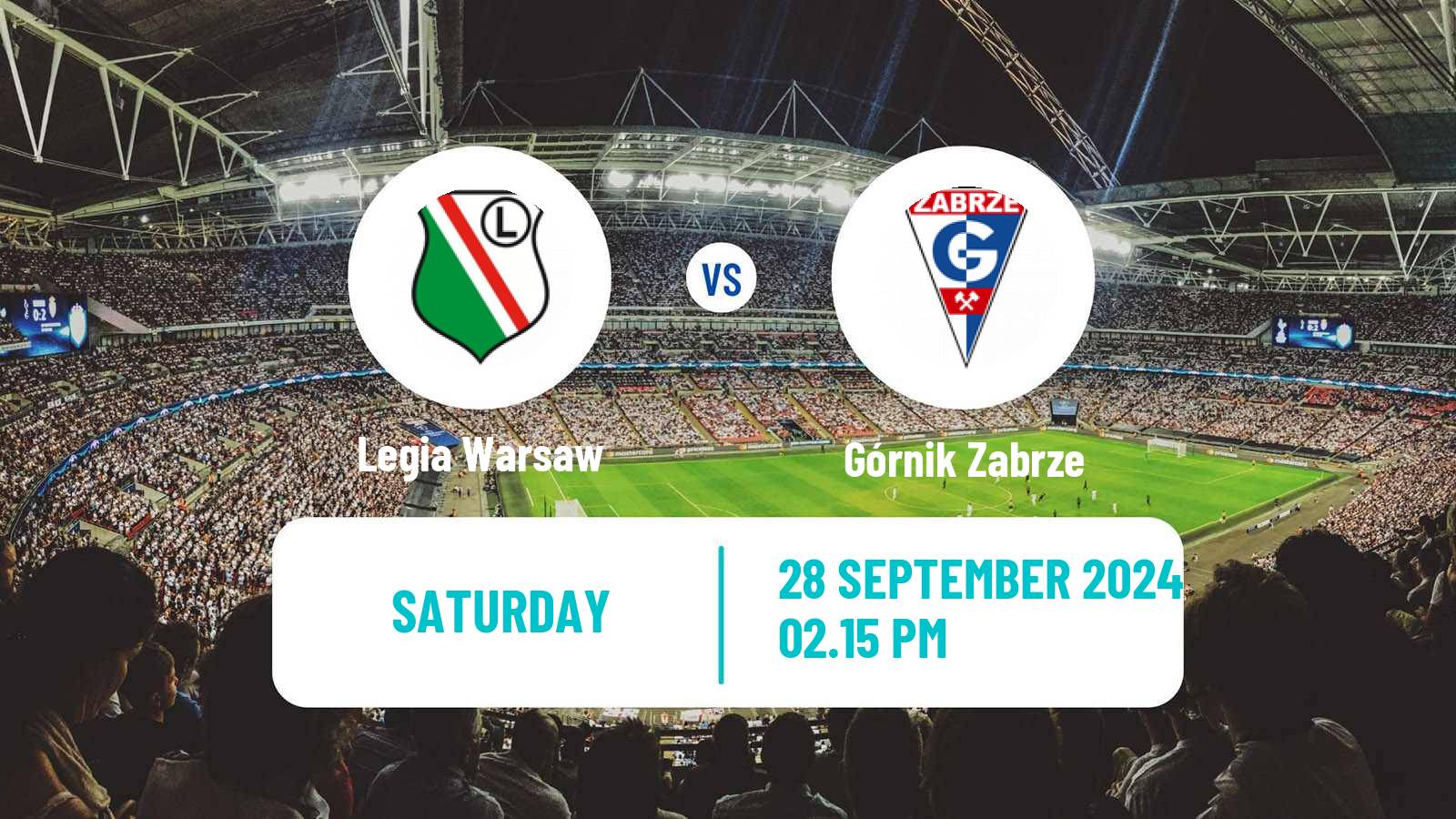 Soccer Polish Ekstraklasa Legia Warsaw - Górnik Zabrze