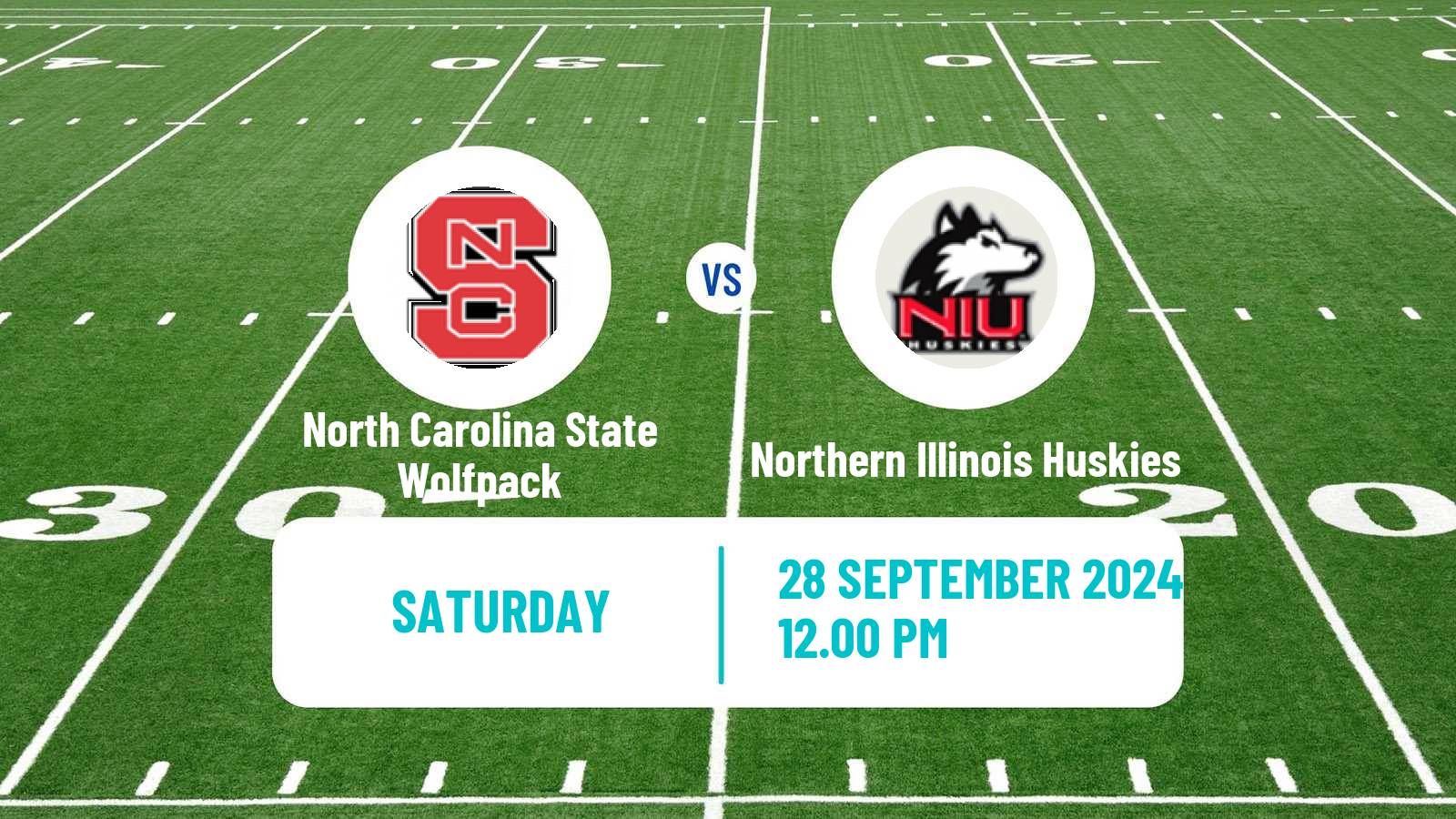 American football NCAA College Football North Carolina State Wolfpack - Northern Illinois Huskies