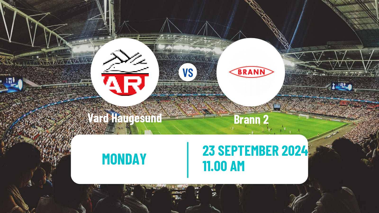 Soccer Norwegian Division 2 - Group 1 Vard Haugesund - Brann 2