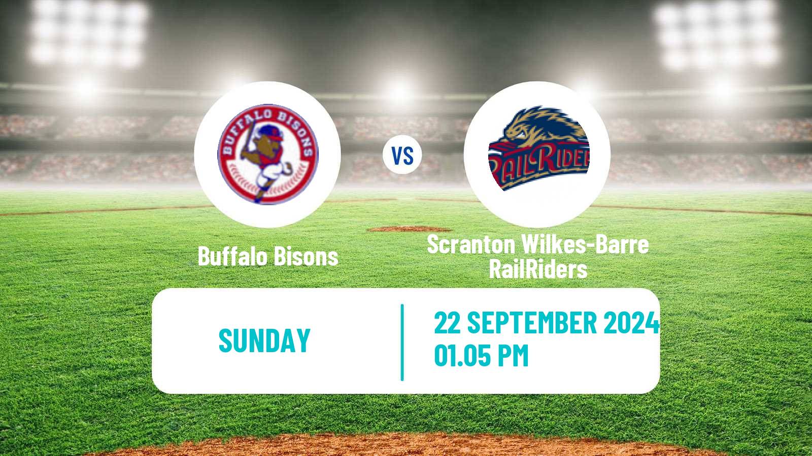 Baseball IL Buffalo Bisons - Scranton Wilkes-Barre RailRiders