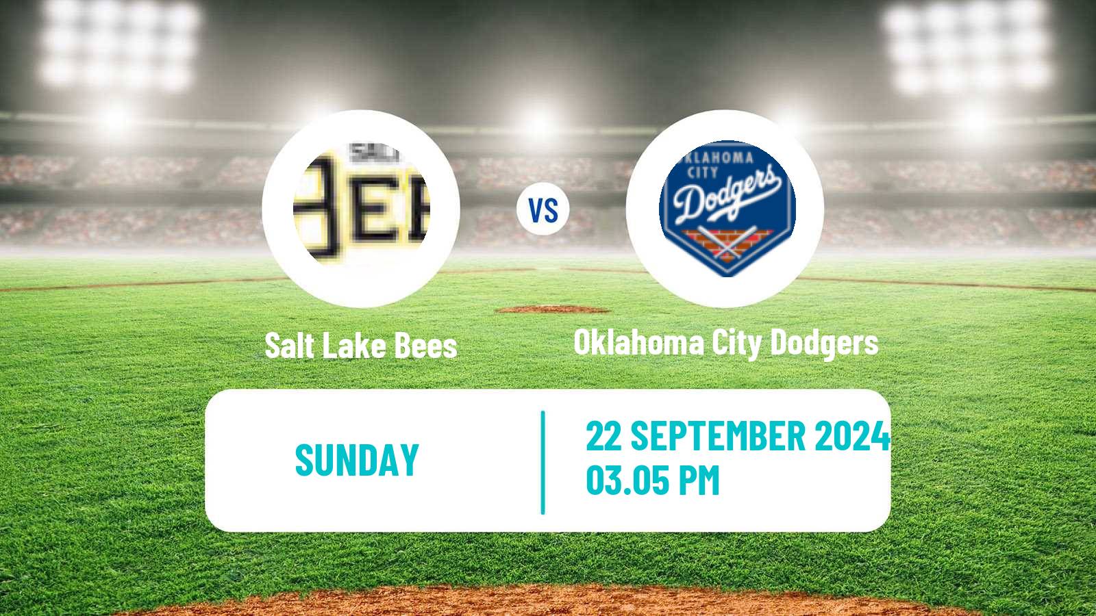 Baseball PCL Salt Lake Bees - Oklahoma City Dodgers