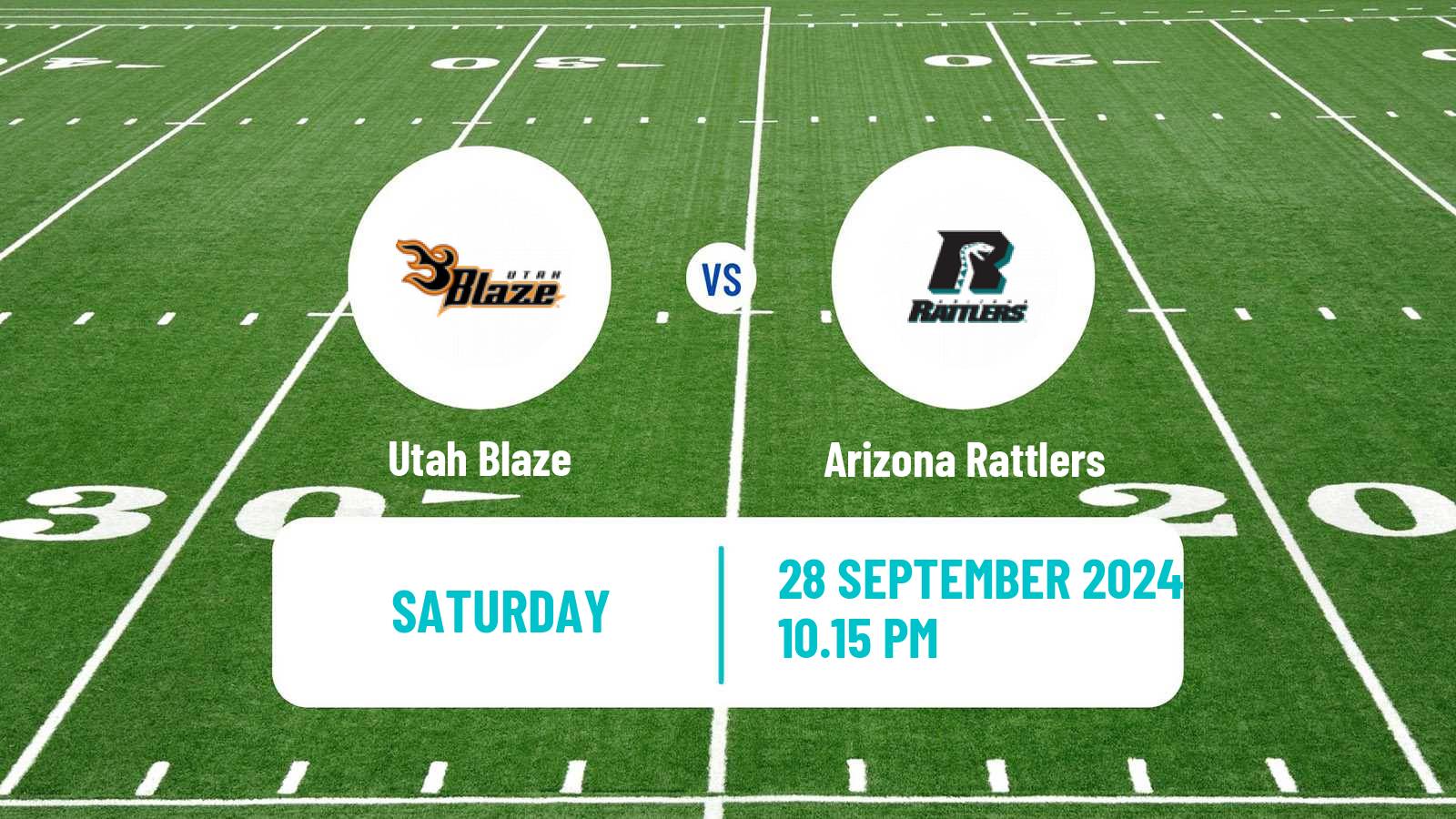 American football NCAA College Football Utah Blaze - Arizona Rattlers