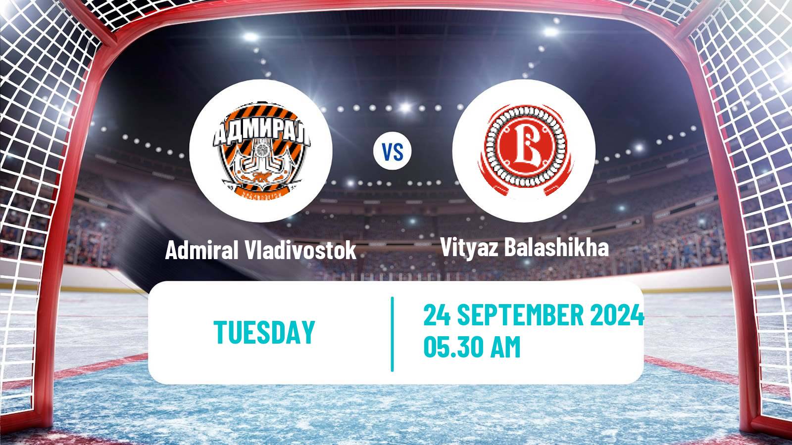 Hockey KHL Admiral Vladivostok - Vityaz Balashikha