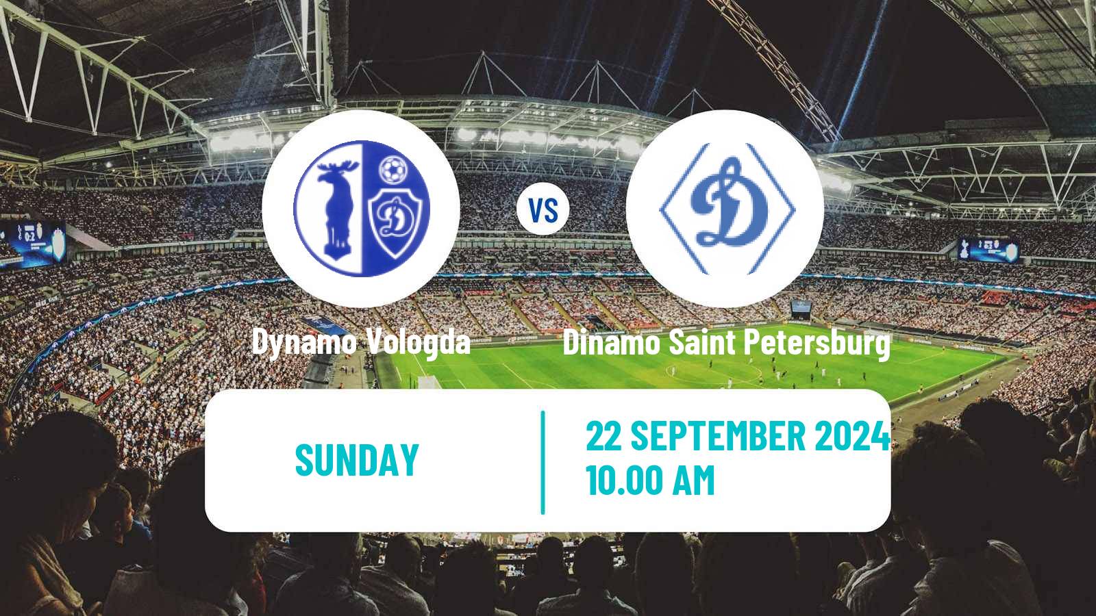 Soccer FNL 2 Division B Group 2 Dynamo Vologda - Dinamo Saint Petersburg