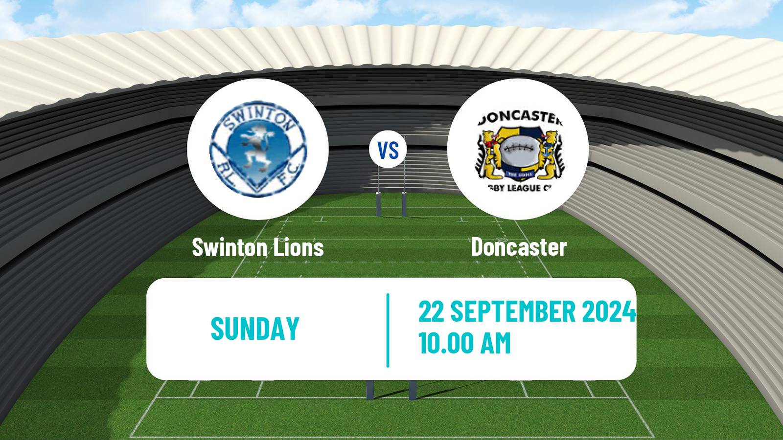 Rugby league English Championship Rugby League Swinton Lions - Doncaster