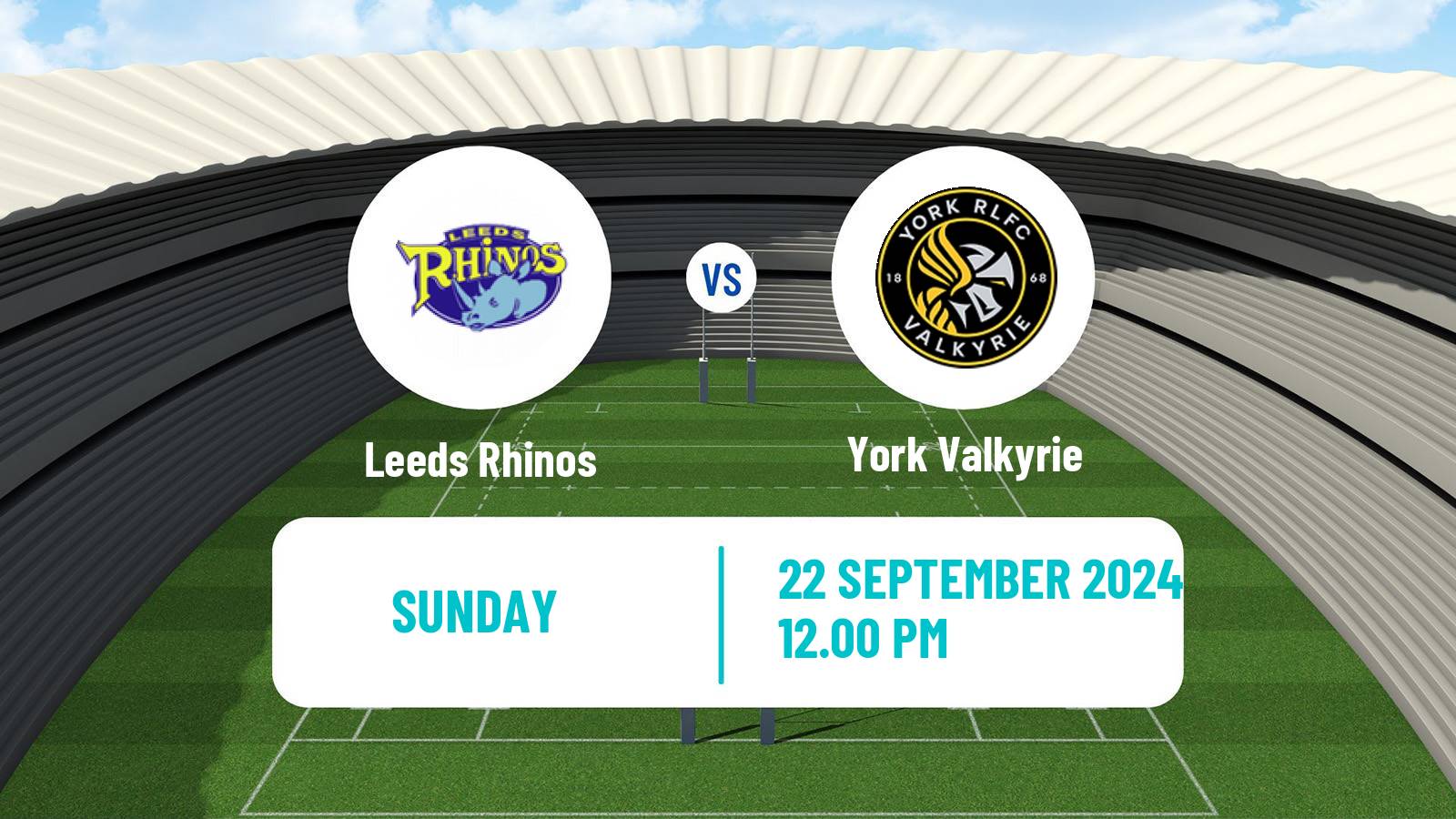 Rugby league English Super League Rugby Women Leeds Rhinos - York Valkyrie