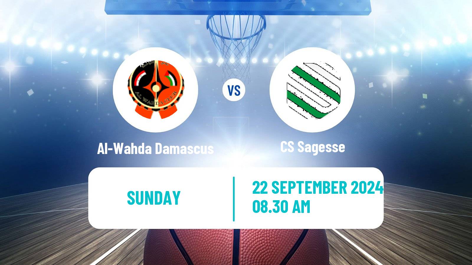 Basketball Club Friendly Basketball Al-Wahda Damascus - Sagesse