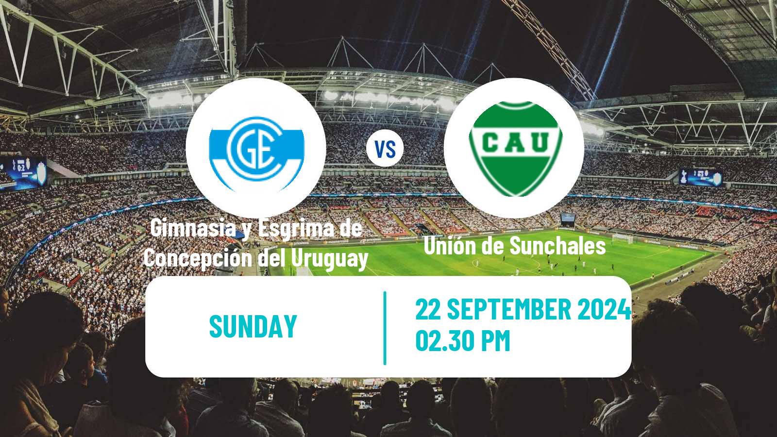 Soccer Argentinian Torneo Federal Gimnasia y Esgrima de Concepción del Uruguay - Unión de Sunchales