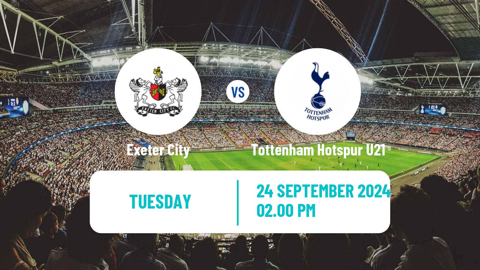 Soccer English EFL Trophy Exeter City - Tottenham Hotspur U21