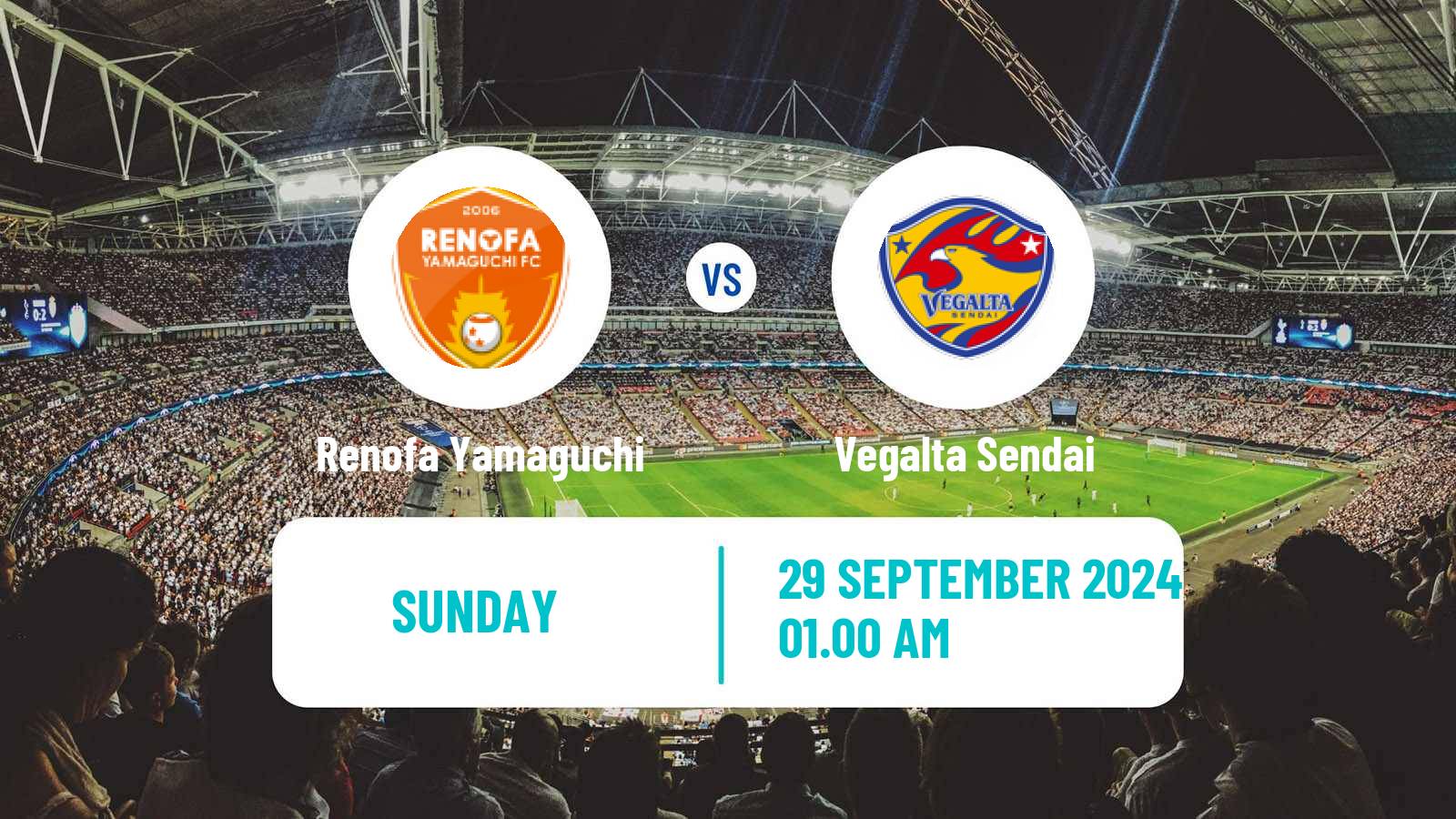 Soccer Japan J2 League Renofa Yamaguchi - Vegalta Sendai