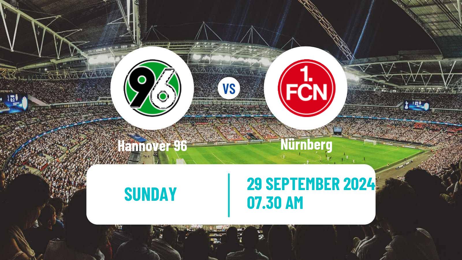 Soccer German 2 Bundesliga Hannover - Nürnberg