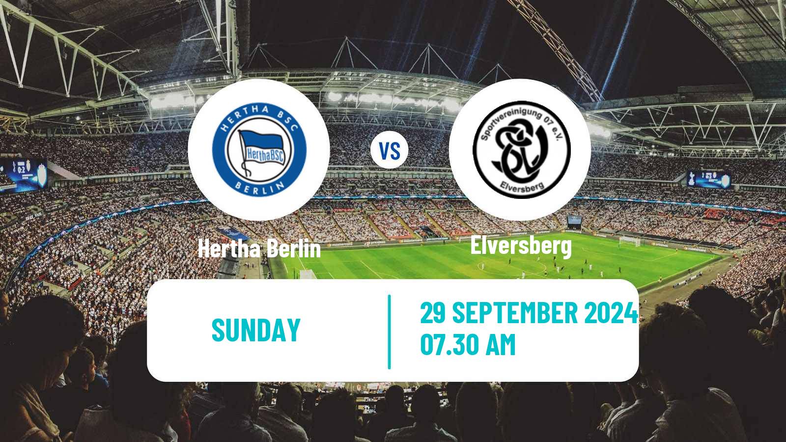 Soccer German 2 Bundesliga Hertha Berlin - Elversberg