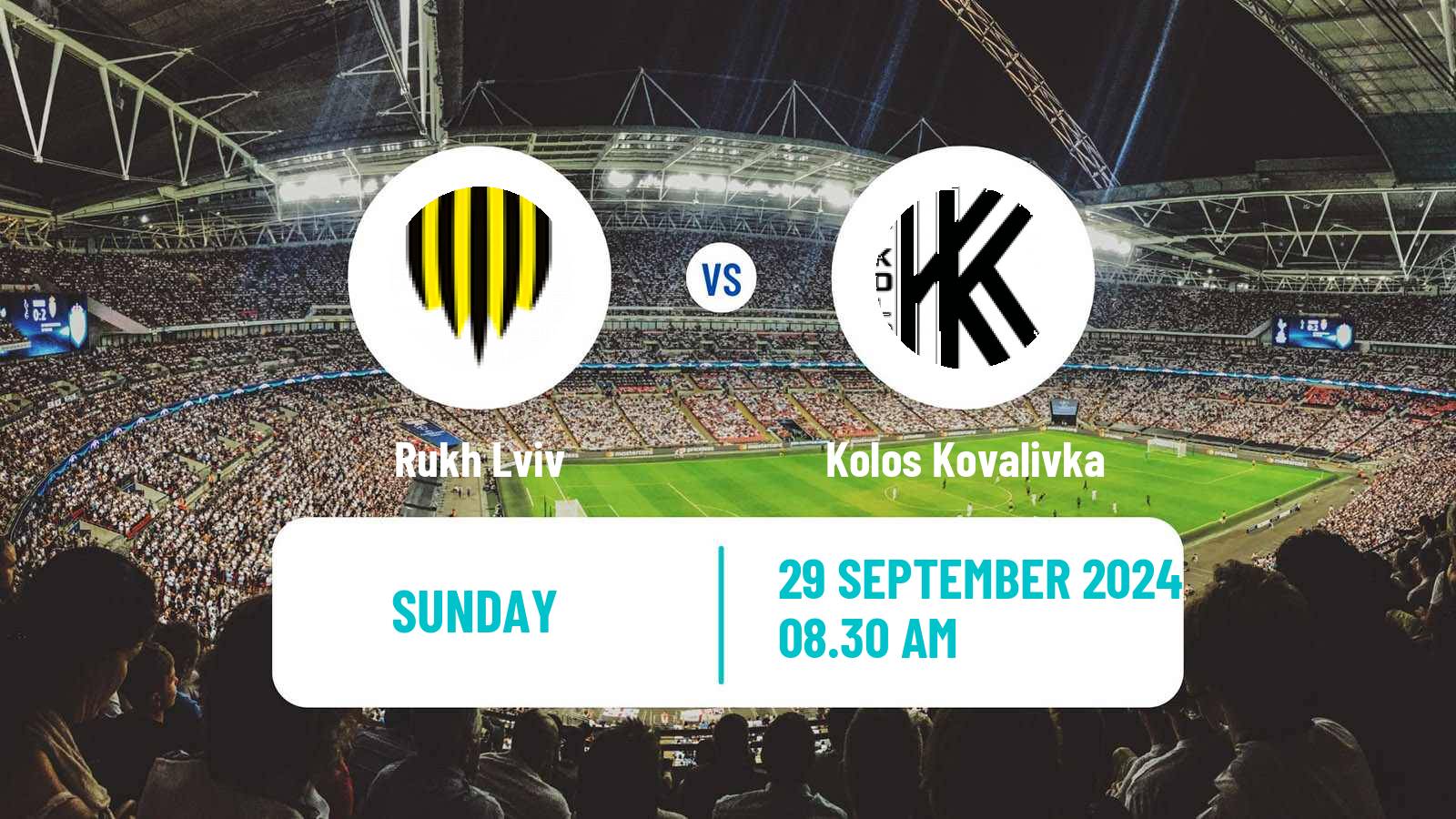 Soccer Ukrainian Premier League Rukh Lviv - Kolos Kovalivka