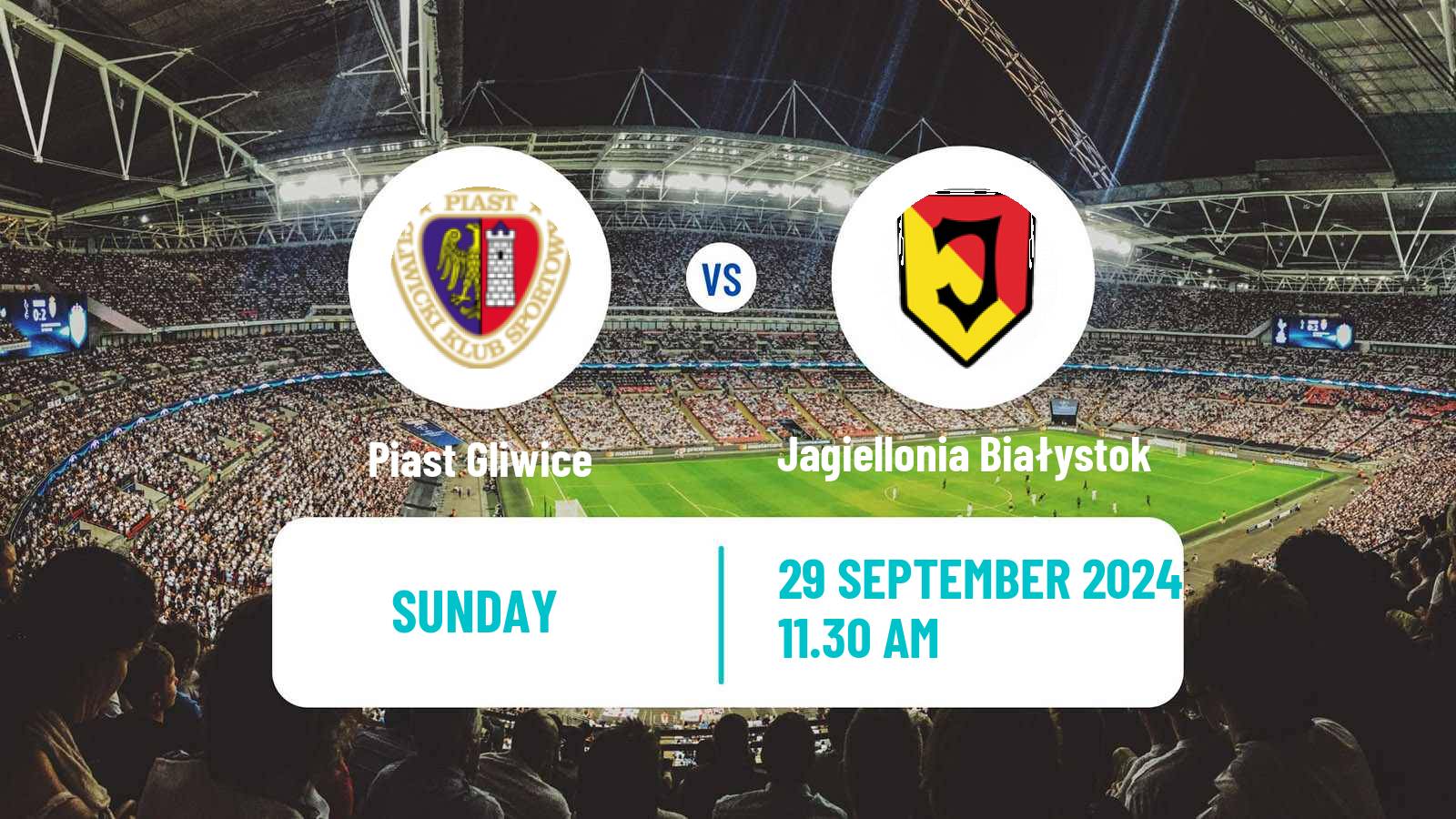 Soccer Polish Ekstraklasa Piast Gliwice - Jagiellonia Białystok