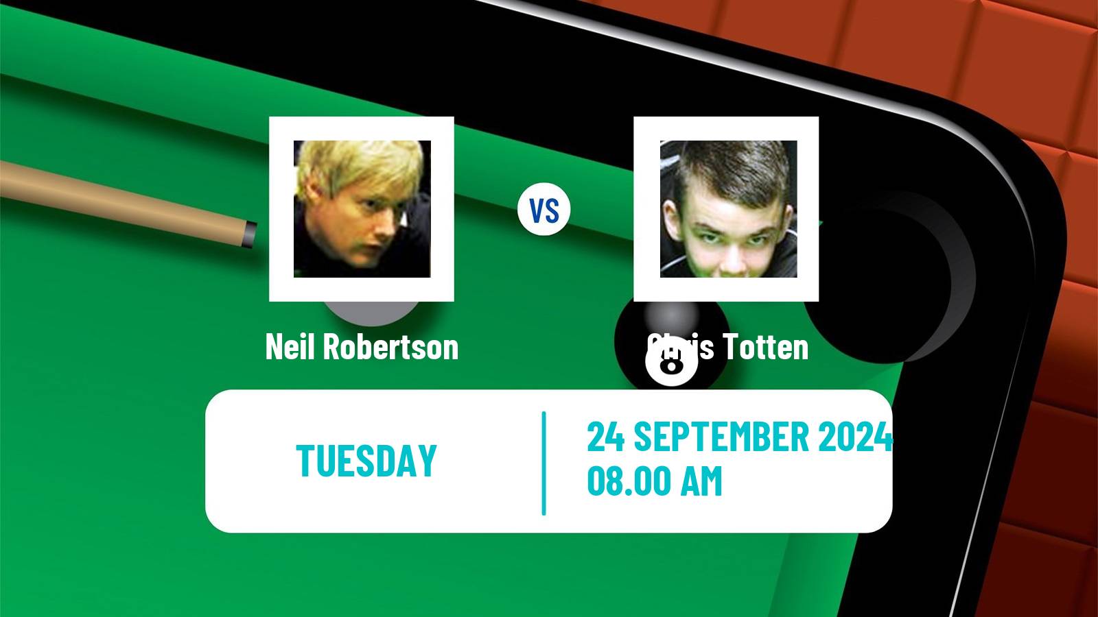 Snooker British Open Neil Robertson - Chris Totten