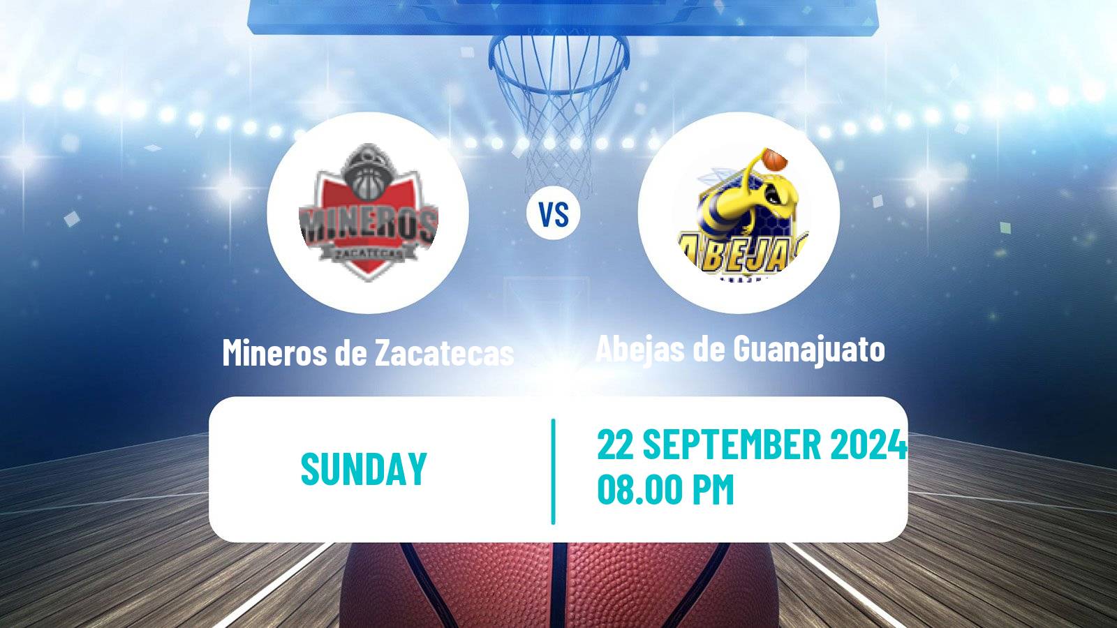 Basketball Mexican LNBP Mineros de Zacatecas - Abejas de Guanajuato