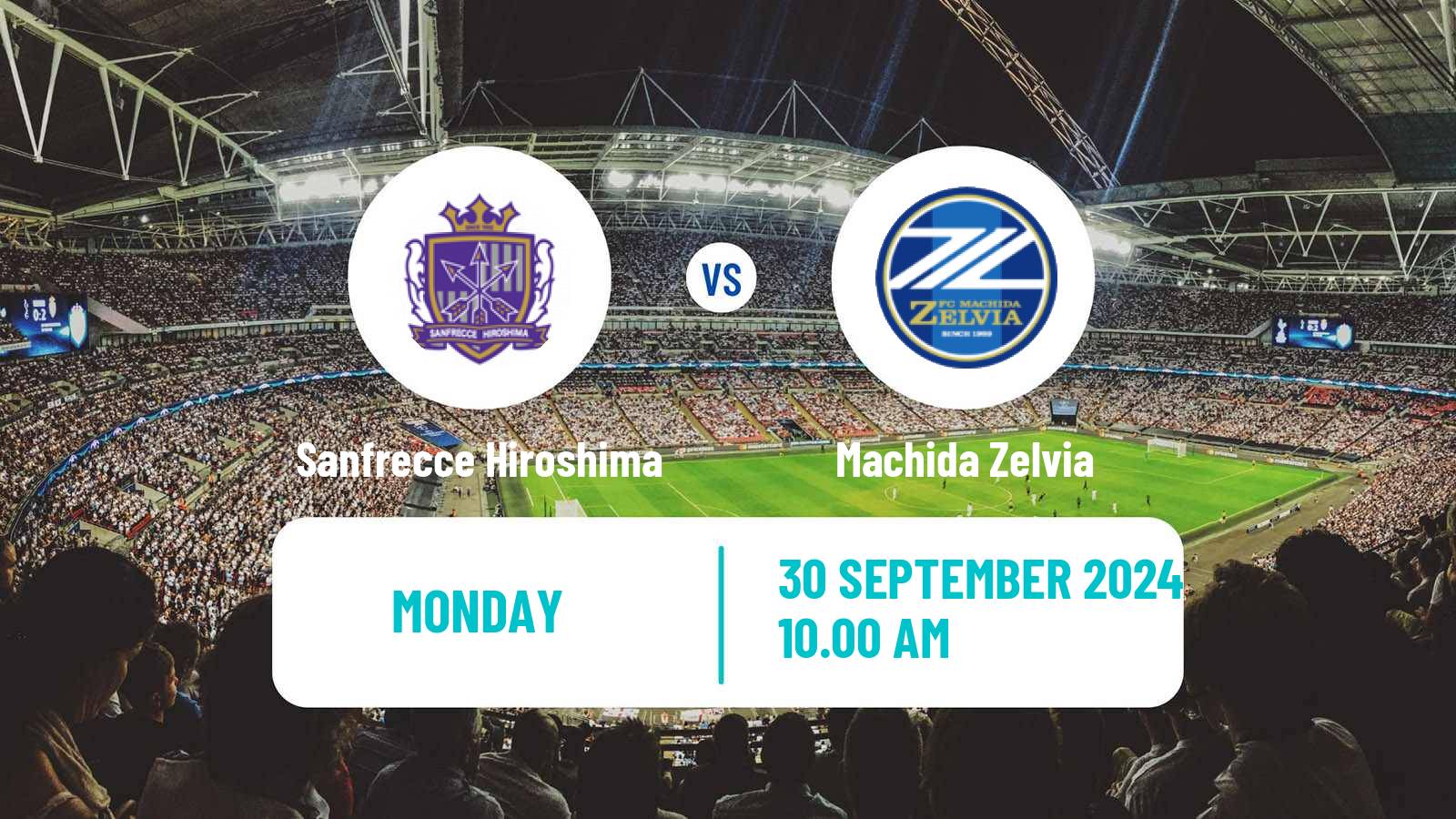 Soccer Japan J1 League Sanfrecce Hiroshima - Machida Zelvia