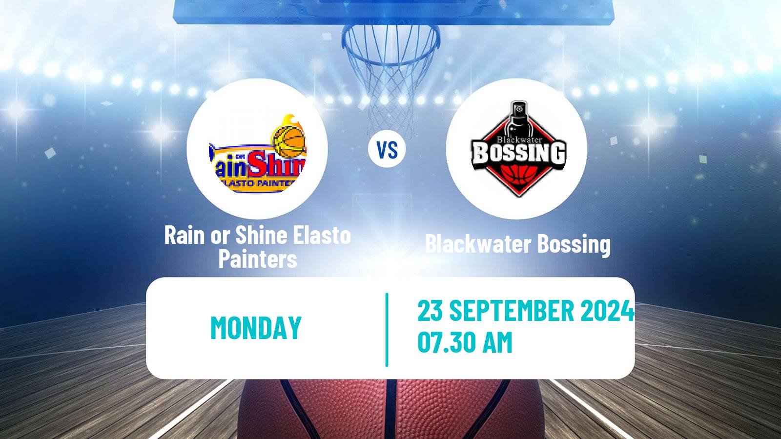 Basketball Philippines - Governors Cup Rain or Shine Elasto Painters - Blackwater Bossing