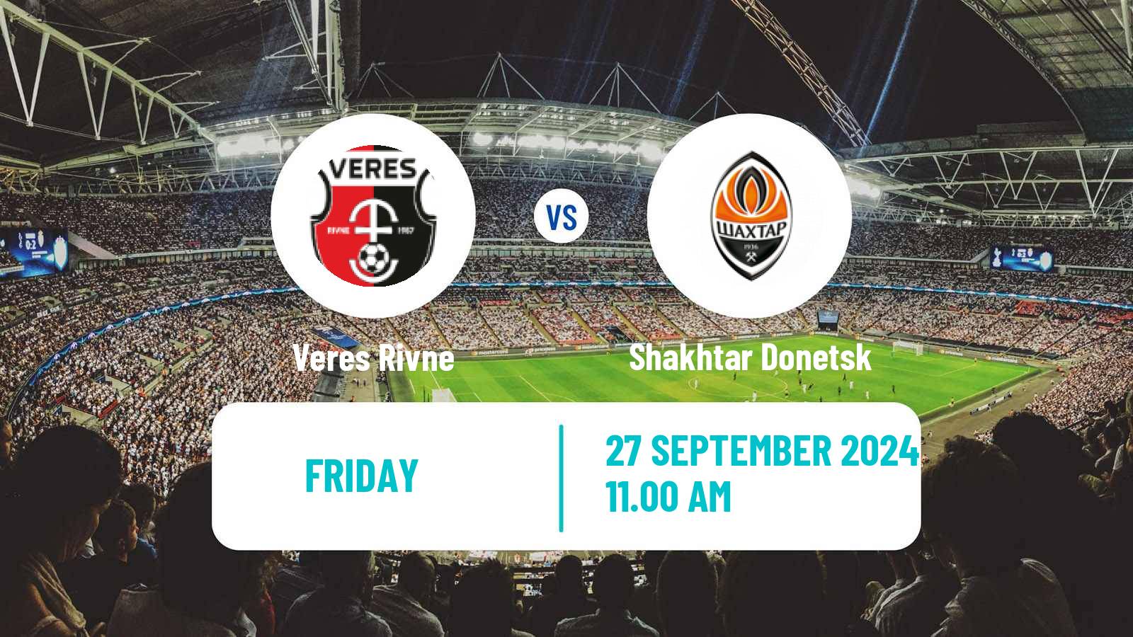 Soccer Ukrainian Premier League Veres Rivne - Shakhtar Donetsk