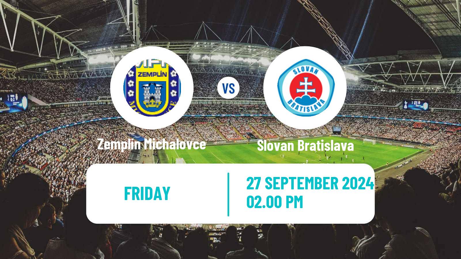 Soccer Slovak Superliga Zemplín Michalovce - Slovan Bratislava