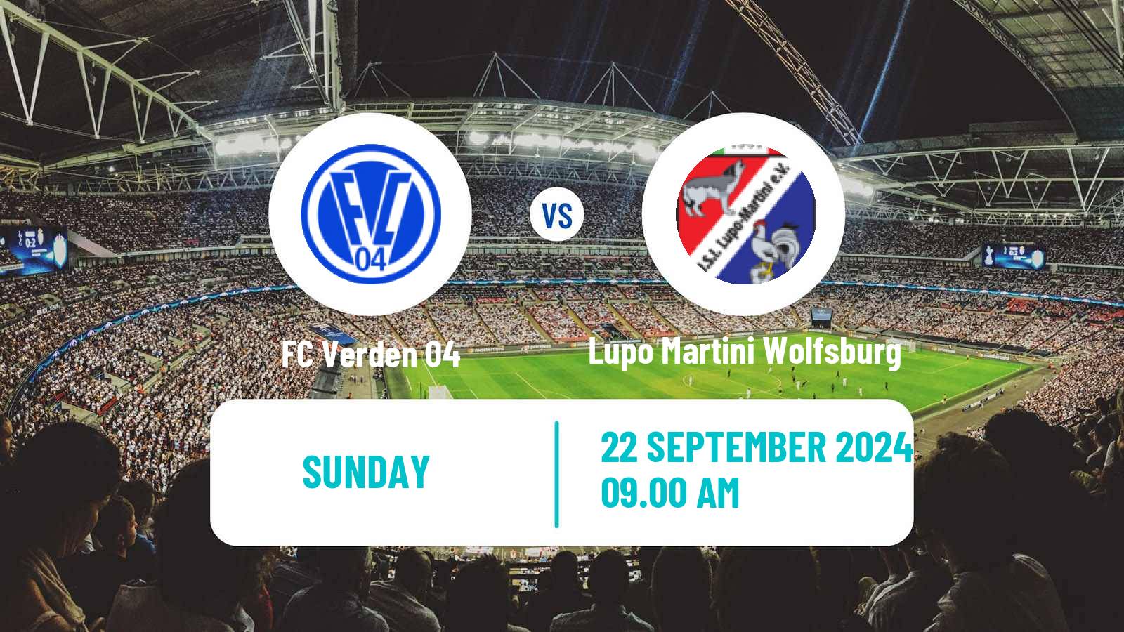 Soccer German Oberliga Niedersachsen Verden - Lupo Martini Wolfsburg