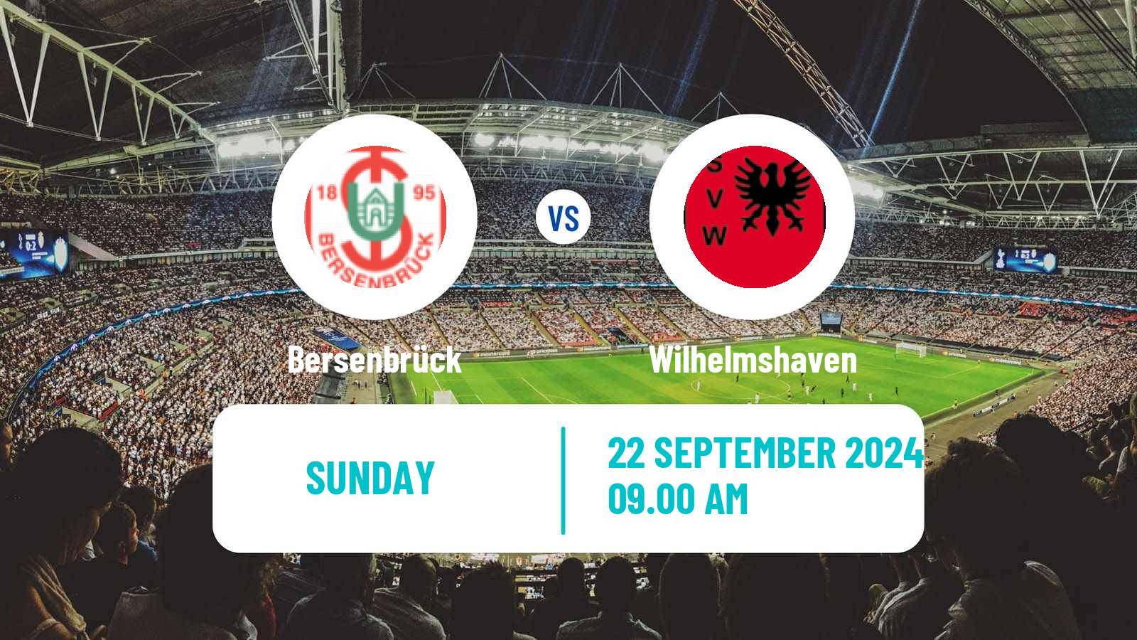 Soccer German Oberliga Niedersachsen Bersenbrück - Wilhelmshaven