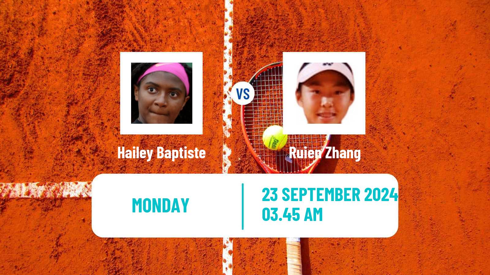 Tennis WTA Beijing Hailey Baptiste - Ruien Zhang