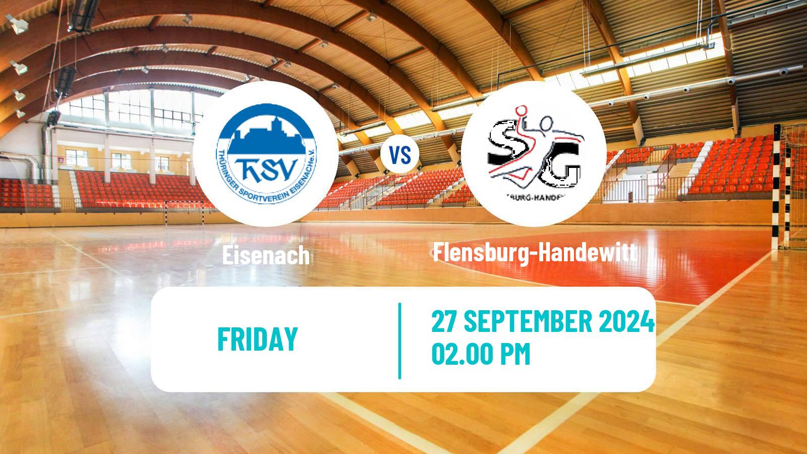 Handball German Bundesliga Handball Eisenach - Flensburg-Handewitt