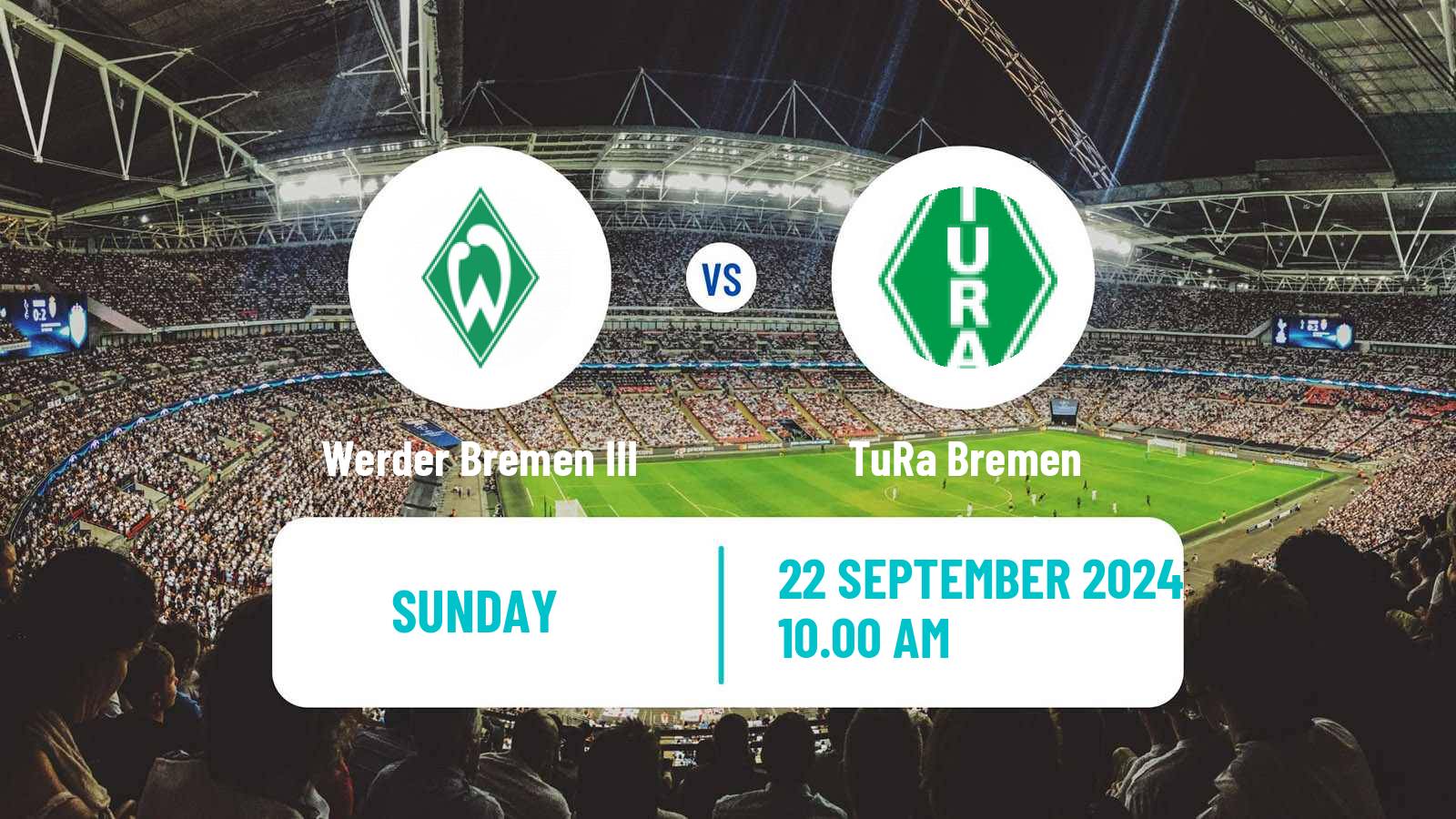 Soccer German Oberliga Bremen Werder Bremen III - TuRa Bremen