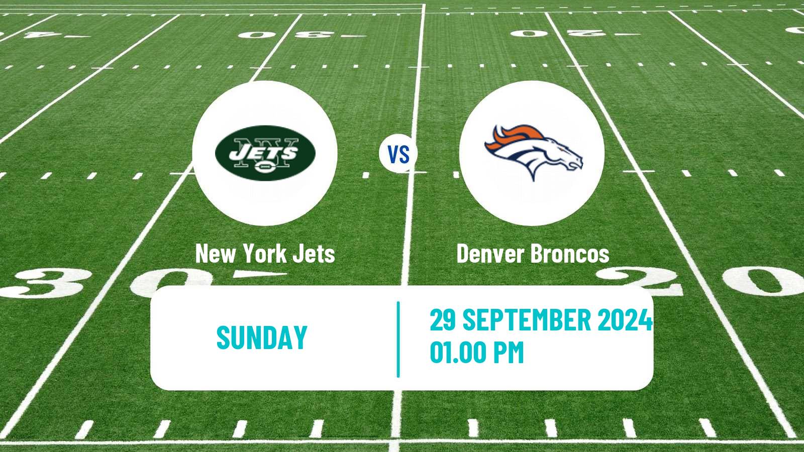 American football NFL New York Jets - Denver Broncos