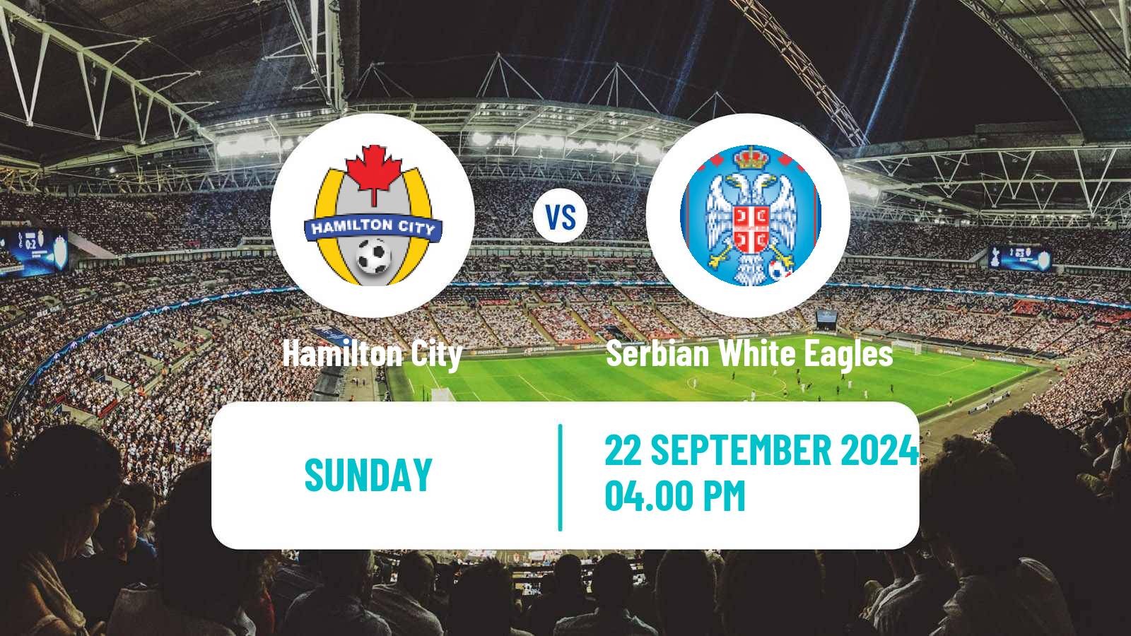 Soccer Canadian CSL Hamilton City - Serbian White Eagles