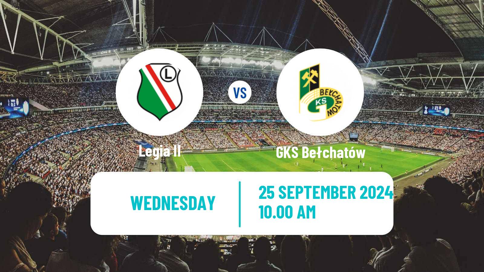 Soccer Polish Division 3 - Group I Legia II - GKS Bełchatów