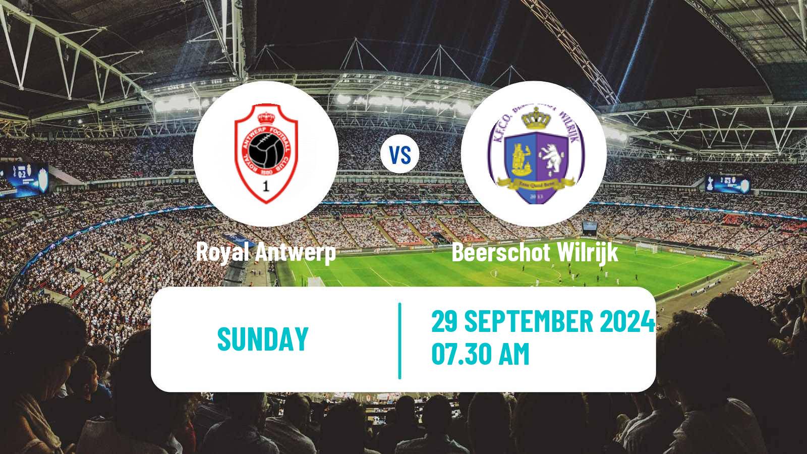 Soccer Belgian Jupiler Pro League Royal Antwerp - Beerschot Wilrijk