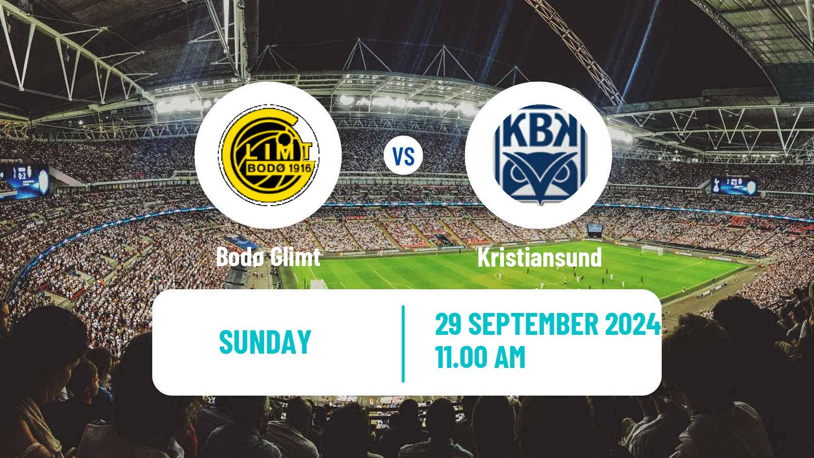 Soccer Norwegian Eliteserien Bodø Glimt - Kristiansund