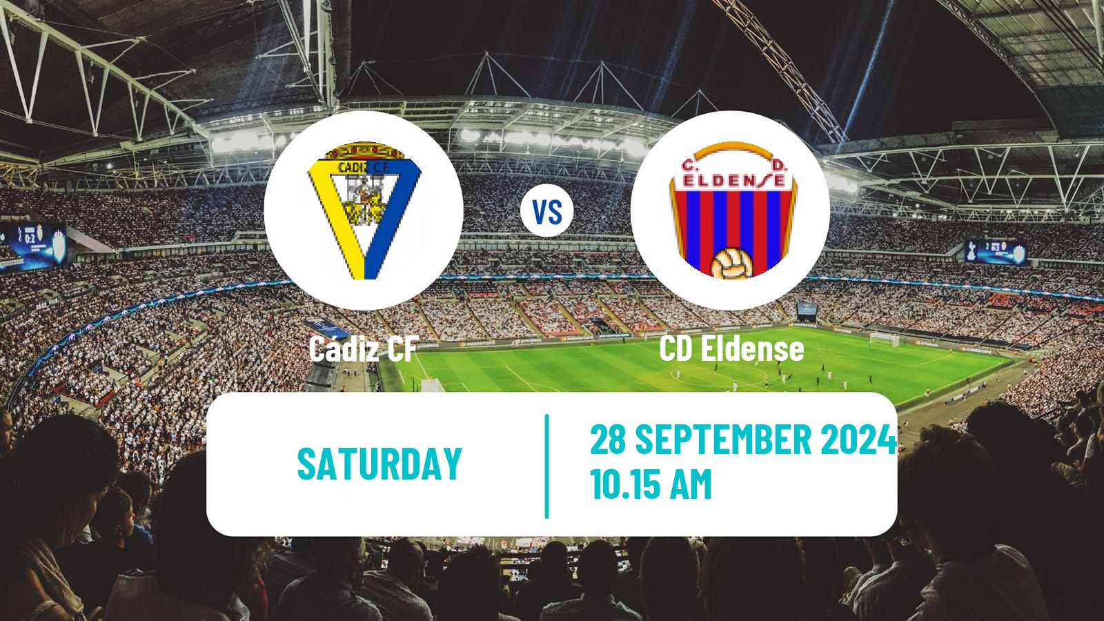 Soccer Spanish LaLiga2 Cádiz - Eldense